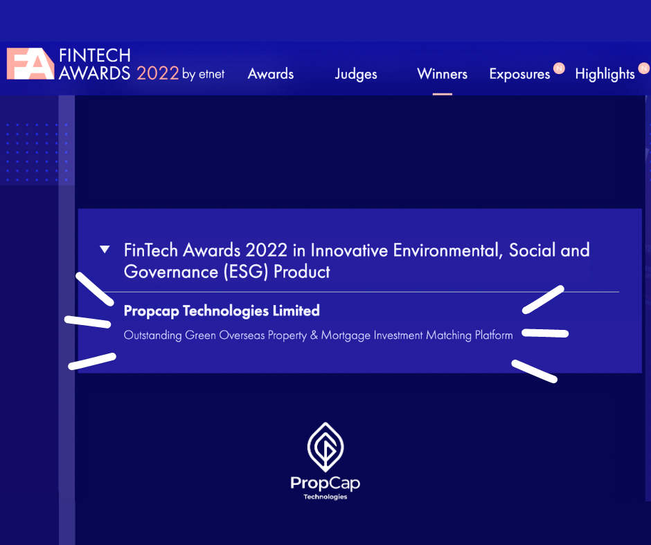 FinTech Awards 2022 – Innovative Environmental, Social and Governance (ESG) Product